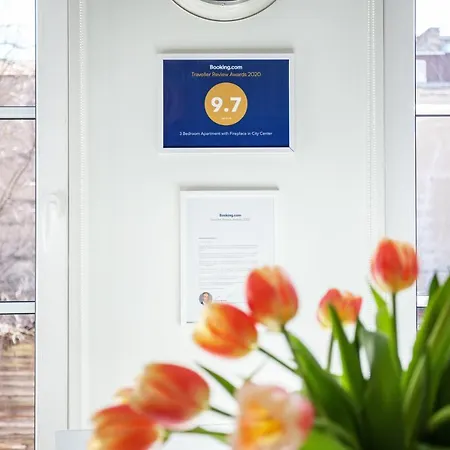Διαμέρισμα 3 Bedroom 24h Self Check In, Free Parking, Ac, Fireplace Βίλνιους